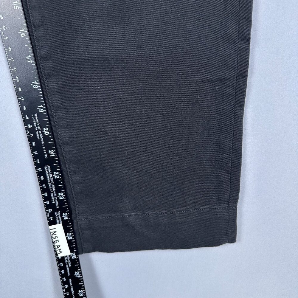 Everlane Straight Leg Crop Pants Mens Size 6 High Rise Dark Wash Black - Picture 6 of 12